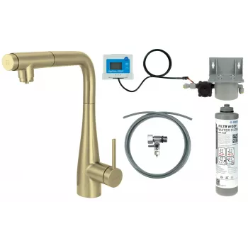 Misturadora de cozinha DEANTE BREFR75M com sistema de filtragem de água, bica extensível, cromado