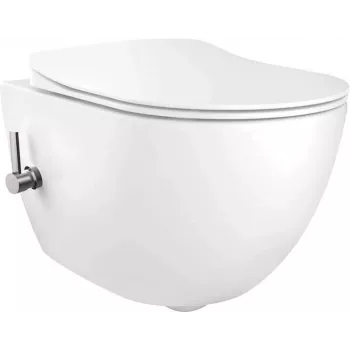 Bidé WC suspenso DEANTE CBP 6WPW com misturadora integrada, Branco, assento Soft-Close