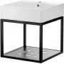 Conjunto de móvel de casa de banho suspenso DEANTE CDTW6U5S com lavatório 50x50 cm branco