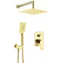 Conjunto de duche encastrado DEANTE Arnika cromado 250mm cabeça de duche redonda