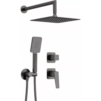 Conjunto de duche encastrado DEANTE cromado 250mm chuveiro de teto com chuveiro de mão