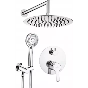 DEANTE Conjunto de duche encastrado preto mate