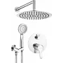 DEANTE Conjunto de duche encastrado preto mate