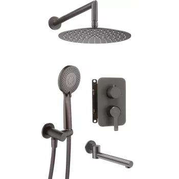 DEANTE Conjunto de duche encastrado com saída de banheira - cromado, 3 vias