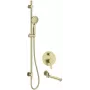 Conjunto de duche de encastrar DEANTE com bica de banheira Glamour preto mate