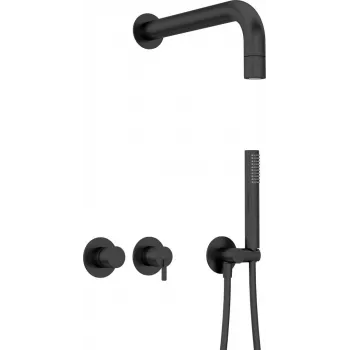 DEANTE Conjunto de duche encastrado com chuveiro de mão - misturadora horizontal - cromado