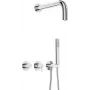 DEANTE Conjunto de duche encastrado com chuveiro de mão - Misturador horizontal - Preto mate