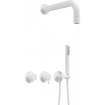 DEANTE conjunto de duche embutido com chuveiro de mão e misturadora horizontal