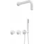 DEANTE conjunto de duche embutido com chuveiro de mão e misturadora horizontal