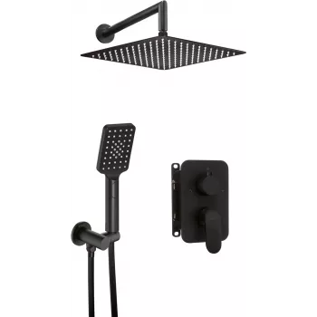 Conjunto de duche encastrado DEANTE com misturadora, preto mate