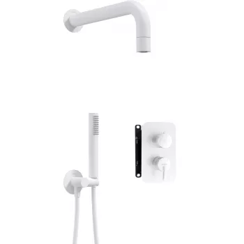 DEANTE Conjunto de duche encastrado com misturadora BOX - com chuveiro de mão, cromado, chuveiro de teto 250 mm