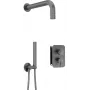 Conjunto de duche encastrado DEANTE com misturadora BOX - com chuveiro de mão, cromado