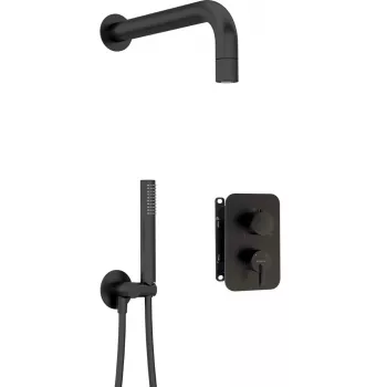 DEANTE Conjunto de duche encastrado com misturadora BOX - com chuveiro de mão, preto mate