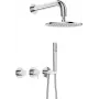 Conjunto de duche encastrado DEANTE com chuveiro de teto - misturadora horizontal, cromado