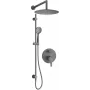 Conjunto de chuveiro encastrado DEANTE com calha - chuveiro de teto - preto mate