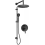 Conjunto de duche encastrado com calha DEANTE - chuveiro de teto - Preto Mate