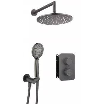 Conjunto de duche encastrado com termostato DEANTE BOX Cromado