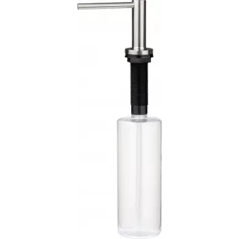 Doseador de detergente DEANTE com suporte para esponja, 380 ml, preto
