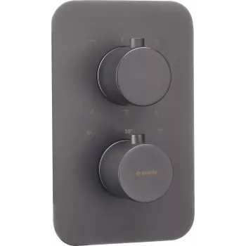 Elemento exterior para termostato DEANTE BOX cromado quadrado