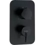 Deante Silia BXY_NQSM Elemento exterior para misturadora embutida BOX, Nero (preto)
