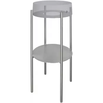 DEANTE CKS_F36A consola de casa de banho de chão branco brilhante, 2 gavetas com fecho suave, compatível com Cersanit CREA 80cm