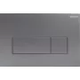 DEANTE placa de comando para autoclismos encastrados - Slim, prateada, para Cersanit AQUA