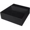 DEANTE Lava-loiça de bancada única em compósito de granito com furo para torneira - tampa, preto, 45 cm largura mínima do armário