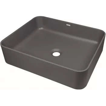 Lavatório de granito DEANTE para bancada preto 620x440mm
