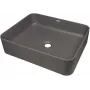 Lavatório de granito DEANTE para bancada preto 620x440mm