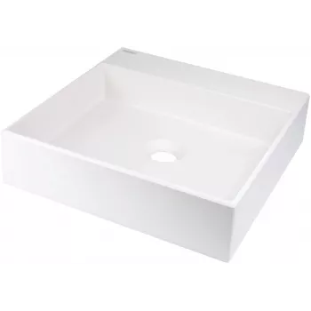 Lavatório de granito para bancada DEANTE com furo para torneira - 400x400 mm Black Onyx