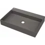 DEANTE lavatório de bancada em granito com orifício para torneira - 60x40 cm antracite