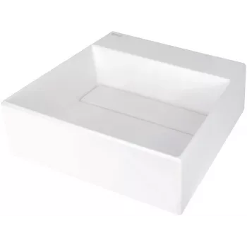 DEANTE lavatório de bancada em granito com orifício para torneira e grelha de escoamento cromada - Graphite Black