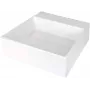 DEANTE lavatório de bancada em granito com orifício para torneira e grelha de escoamento cromada - Graphite Black
