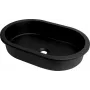 Lavatório DEANTE de granito para encastrar/sob bancada Titanium Black 460x410 mm