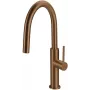Torneira de cozinha DEANTE Hiacynt cromada extensível orientável misturadora monocomando latão