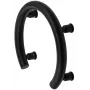 Suporte de parede DEANTE em forma de ferradura 2 em 1 para auscultadores e comandos - preto
