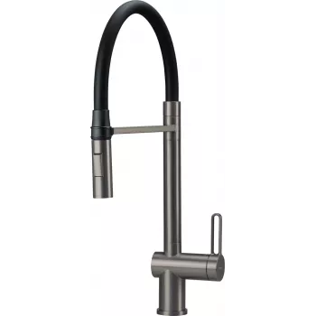 DEANTE misturadora de cozinha com bica flexível - 2 tipos de jato, preto mate