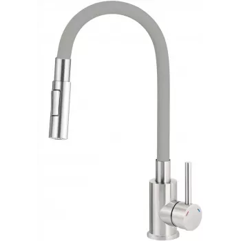 DEANTE torneira de cozinha com bica curva - 2 tipos de jato, cromada
