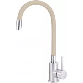 Misturadora de cozinha DEANTE com bica curva, cromada, monocomando, bica extensível, latão
