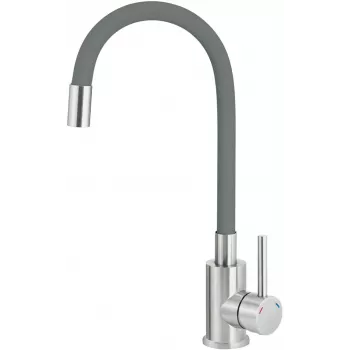 DEANTE Misturadora de cozinha com bica curva - Monocomando cromado para cozinha