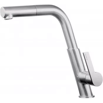 DEANTE Torneira de cozinha com bica extensível, cromada, monocomando, rotação 360°, latão, Série Hiacynt