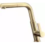 Torneira de cozinha DEANTE com bica extensível, cromada, misturadora monocomando, latão, série Hiacynt