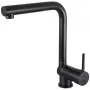 Torneira de cozinha DEANTE com bica extensível, preto mate, latão, monocomando, rotativa 360°
