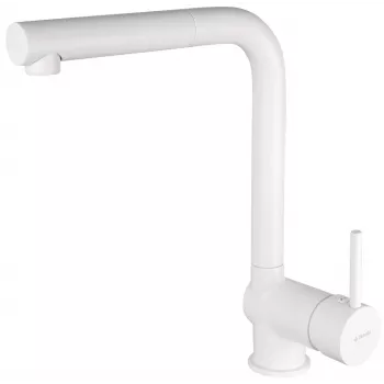 Misturadora de cozinha DEANTE com bica extensível, preto mate, monocomando, corpo em latão, rotação 360°