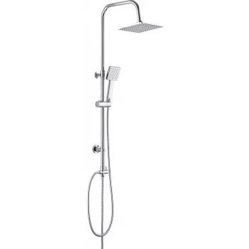 Chuveiro DEANTE NAC 01FK de 1 função, jato de chuva, cromado, 100 mm