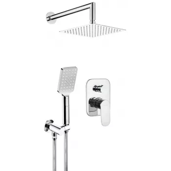 Conjunto de duche encastrado DEANTE NAC_09LP, preto mate