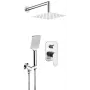 Conjunto de duche encastrado DEANTE NAC_09LP, preto mate