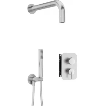 DEANTE Conjunto de duche encastrado Neo com misturadora BOX e chuveiro de mão, cromado, misturadora monocomando, latão