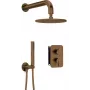 Conjunto de duche encastrado DEANTE Neo com caixa misturadora e cabeça - cromado, chuveiro de teto 250x250mm, chuveiro de mão, misturadora monocomando