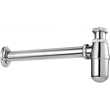 Sifão de garrafa DEANTE NHC_031I para lavatório, branco, entrada G 1 1/4 polegadas, saída 32 mm, altura ajustável, EN 274